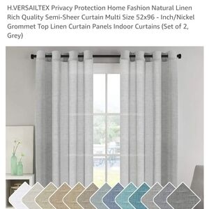 H.Versailtex Linen Curtains